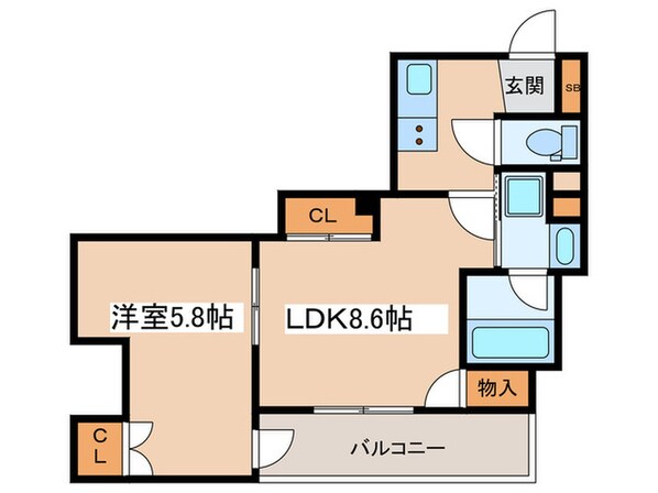 ケルスコート笹塚の物件間取画像